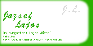 jozsef lajos business card