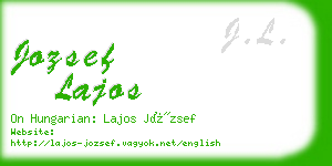 jozsef lajos business card